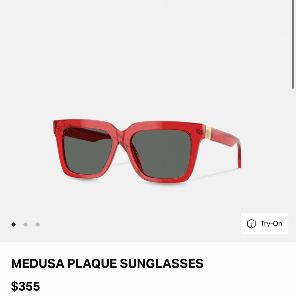 Versace Bold Red Medusa Sunglasses
